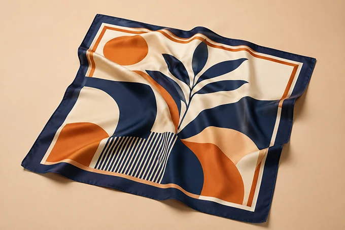 screen printing silk scarf - 113