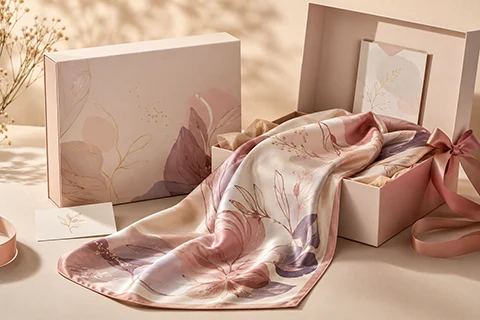silk scarves for beauty and skincare brands - 1