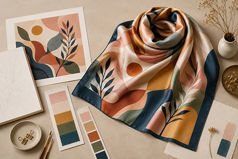 silk scarves for museum shops and cultural institutions - 1