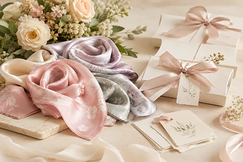 silk scarves for weddings and events - 1