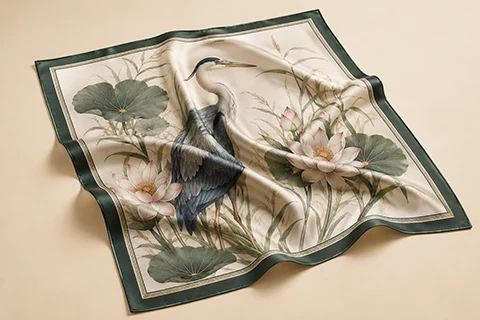 silk twill scarf - 111