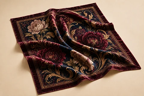 silk velvet scarf - 111