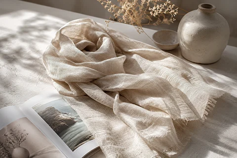 Linen and Natural Fiber Scarves – 11 Linen and natural-fibre scarf options for cultural projects