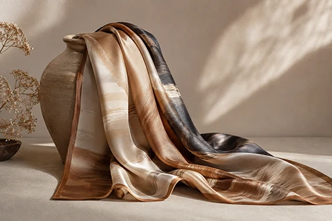 Silk Blend Scarves – 11 Silk blend scarves for museum merchandise programs