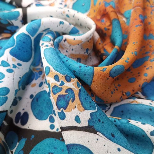 Silk Tencel kimono fabric direction for a custom collection