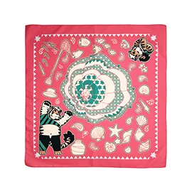 Custom polyester bandanas with full-color printing