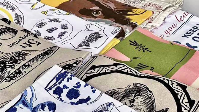 Artwork and pattern direction for custom printed tea towels