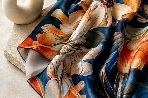 digital-printed-custom-scarves Digital printing for detailed museum scarf artwork