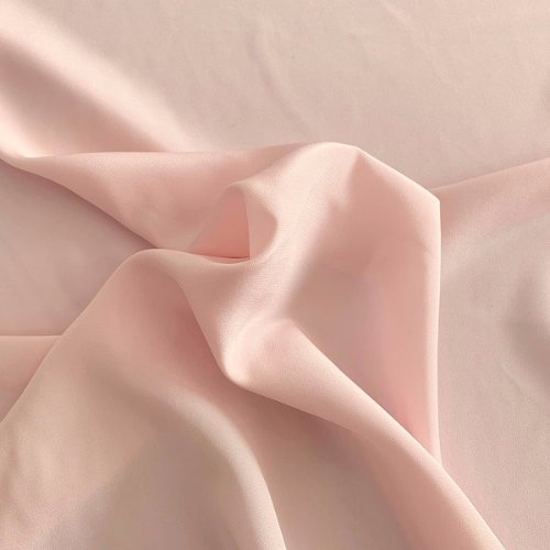 Plain dyed silk crepe de chine fabric for coordinated colour programs