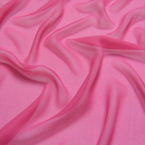 Plain dyed silk georgette fabric for coordinated colour programs