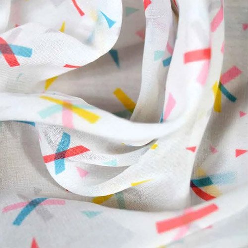 polyester chiffon Polyester chiffon fabric option for custom school scarves
