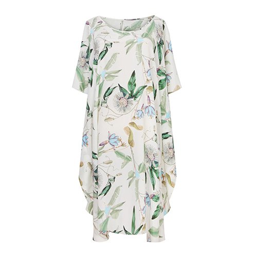 Printed silk kaftan direction for custom resortwear collections