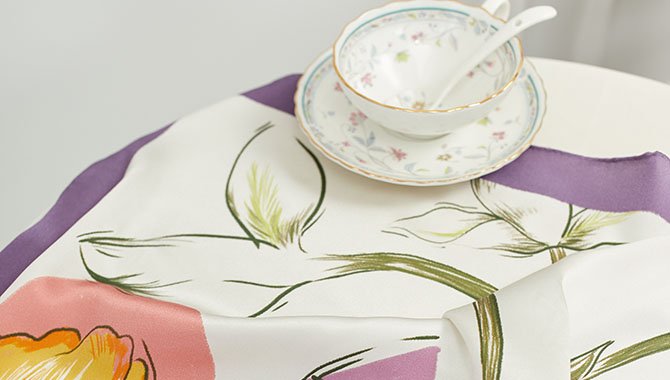 Printed silk fabric applications across apparel and accessories