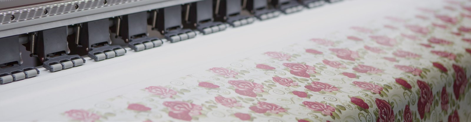 Custom printed silk fabric rolls and artwork surface detail