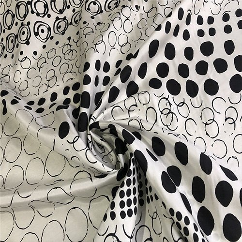 Printed silk habotai fabric for lightweight custom applications