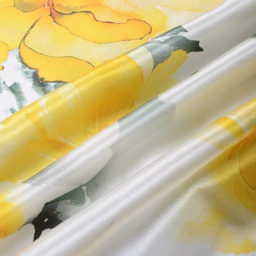 printed silk satin fabric Printed silk satin fabric with custom pattern direction