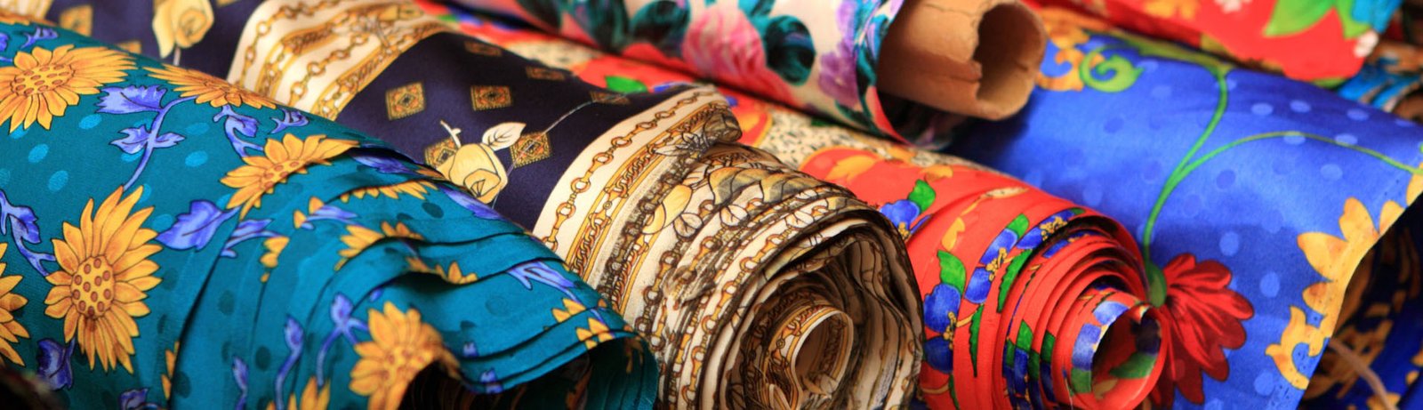 Printed viscose fabric colour and print review reference