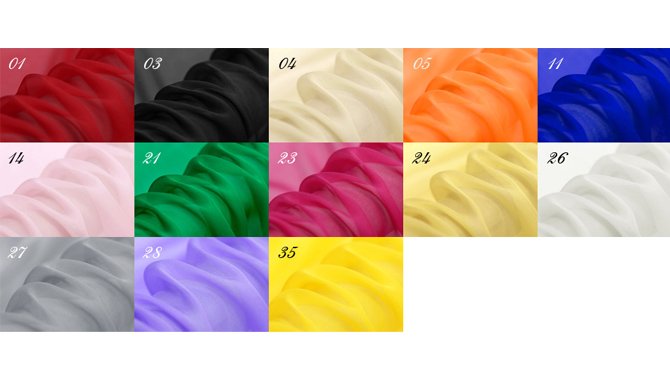 silk chiffon colours Silk chiffon fabric colour direction