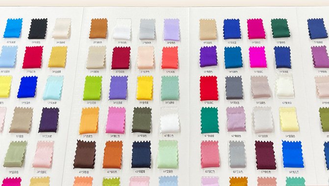 Silk georgette fabric colour collection reference