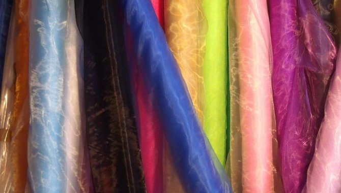 Silk organza fabric colour collection reference