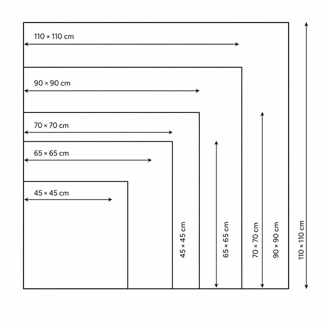 size of square silk scarves for fashion brands – 11 Square scarf format planned around museum artwork