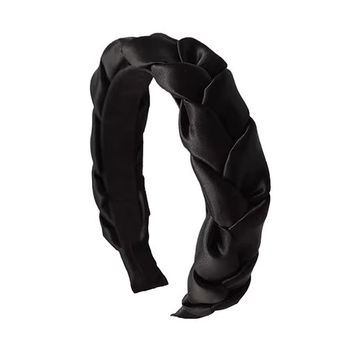 Twist braided silk headband direction for a private label collection