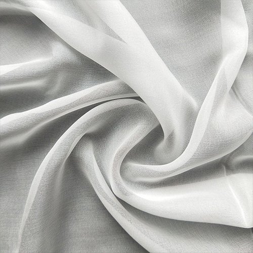 undyed silk chiffon fabric Undyed silk chiffon fabric for a natural base direction