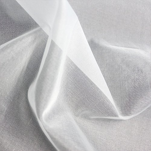 Undyed silk organza fabric for dyeing and development