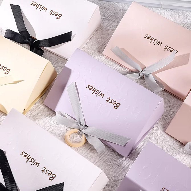 wedding scarf packaging Gift box and packaging options for custom wedding scarves