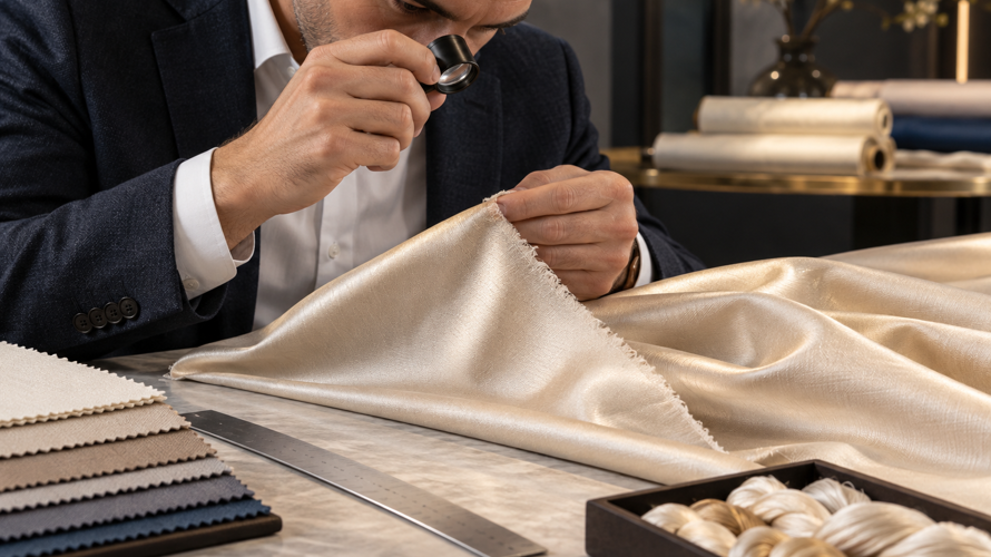 behind the luxury how is silk made into fabric buyer checks Silk buyer checks with fibre source, yarn, momme, width, weave, print, colour, hem and finished sample records