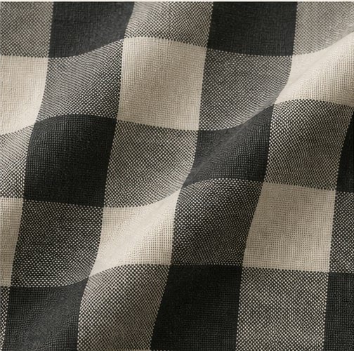 Check fabric pattern swatch with broad intersecting blocks