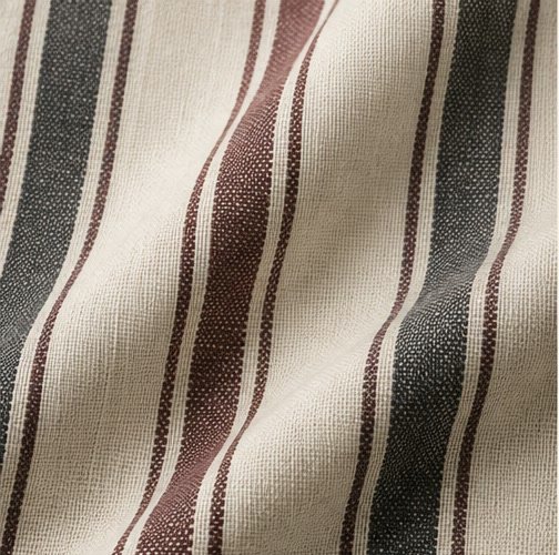 Stripe fabric pattern swatch with parallel lines and a soft drape