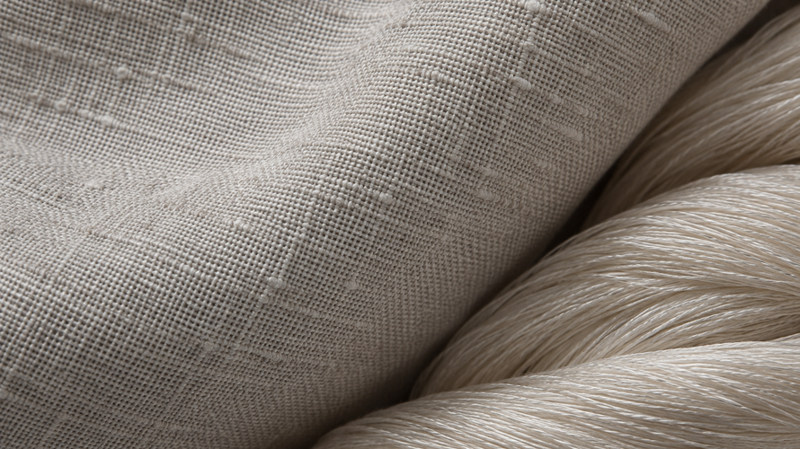 pongee weave closeup Close-up of pongee fabric surface and fine plain weave texture