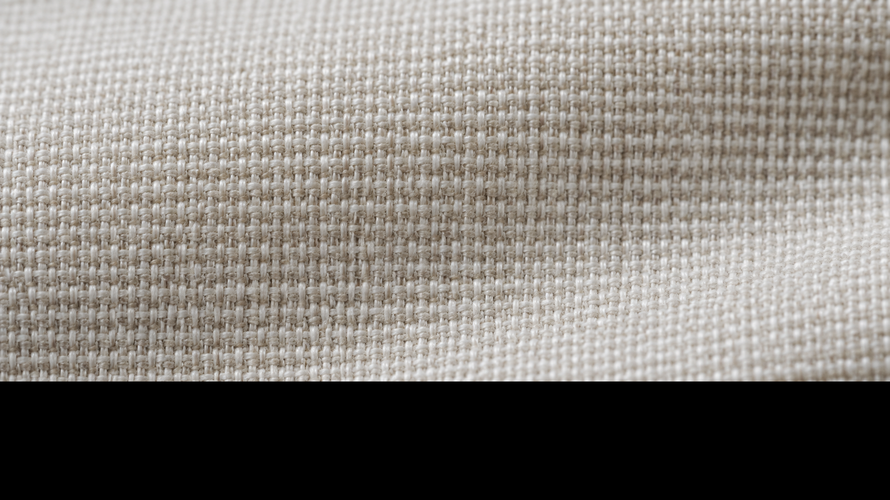 Close-up of poplin plain weave with a subtle crosswise rib