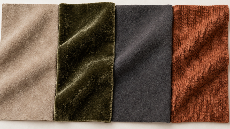 suede vs velvet microfiber Faux suede, velvet, microfiber and brushed knit textile surfaces compared side by side