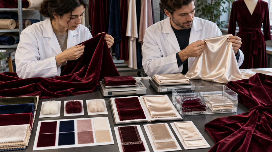 velvet vs satin buyer checks Velvet versus satin buyer checks with nap, shine, weight, colour, pressure marks, print, seam and care records