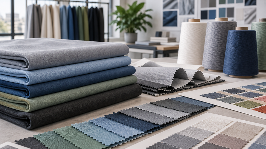 Custom microfiber product development with fabric swatches, artwork, edge samples, absorbency test and finished review