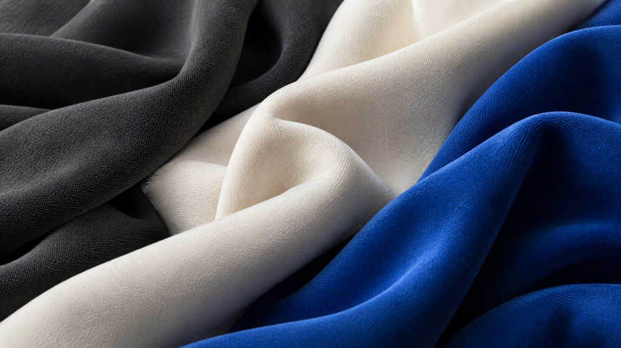 Microfiber production with polymer filaments, fine yarn, split-fibre structure, weaving and finishing samples