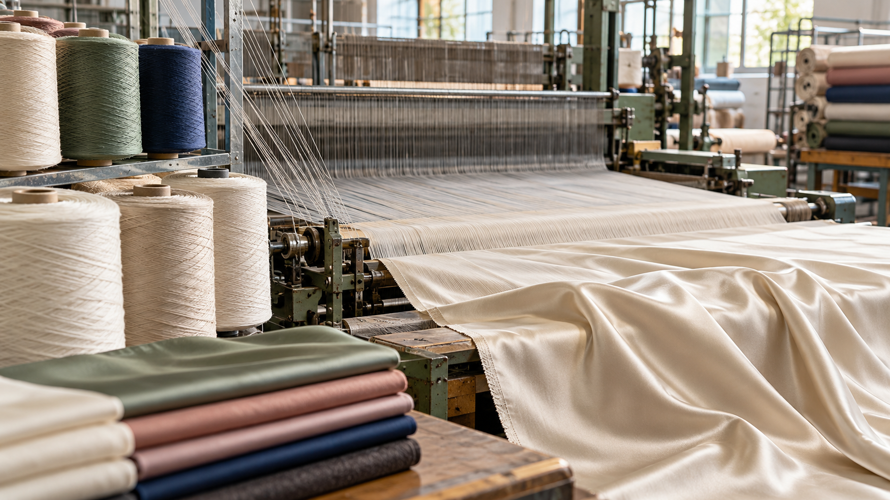what is polyester satin fabric process Polyester yarn and satin weave preparation with smooth face, longer floats and finished fabric inspection