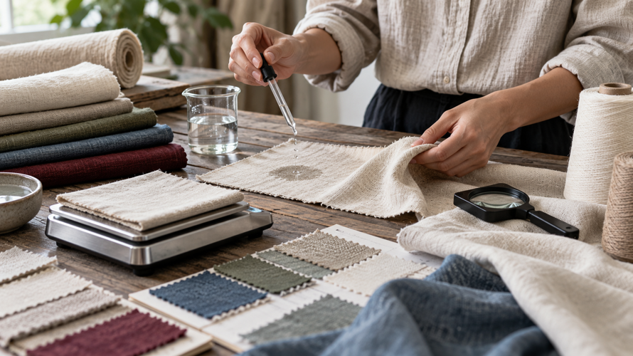 what is sizing in fabric buyer checks Fabric sizing buyer checks with absorbency drop test, hand feel, weight and surface inspection
