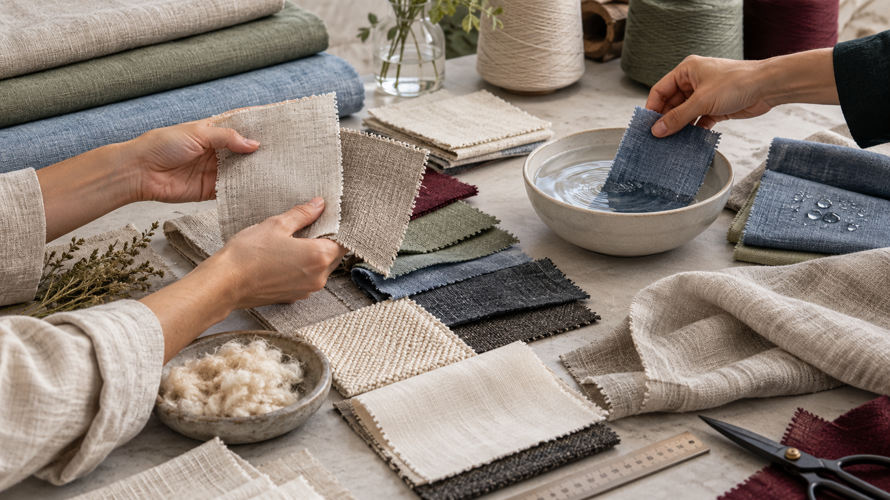what is sizing in fabric types Sized and desized fabric samples showing differences in hand, absorption, surface and construction readiness